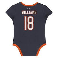 Ensemble de 3 bodies Nike pour nouveau-né et bébé avec nom numéro Caleb Williams des Chicago Bears