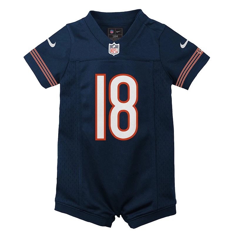 Maillot de jeu Nike Caleb Williams bleu marine Chicago Bears pour nouveau-né et bébé