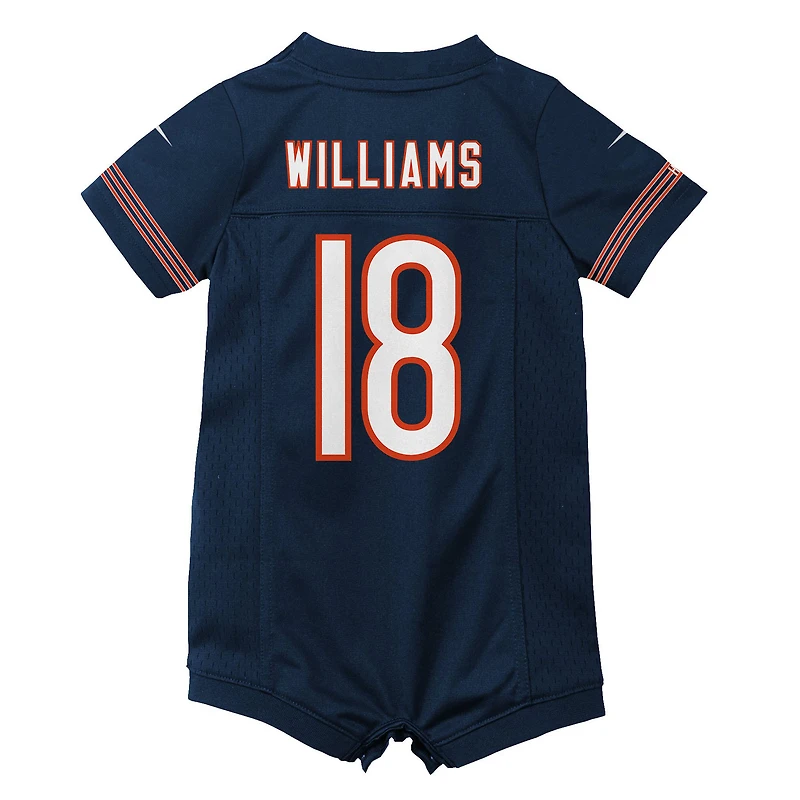 Maillot de jeu Nike Caleb Williams bleu marine Chicago Bears pour nouveau-né et bébé