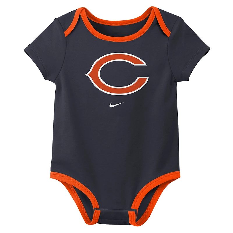Ensemble trois pièces Nike Chicago Bears pour nouveau-né et bébé
