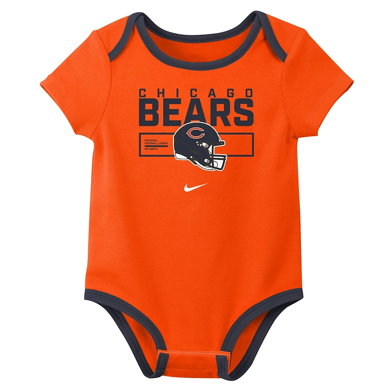 Ensemble trois pièces Nike Chicago Bears pour nouveau-né et bébé