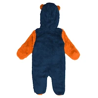 Grenouillère polaire à fermeture éclair intégrale pour nouveau-né et nourrisson Outerstuff, bleu marine, Chicago Bears