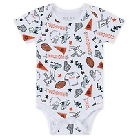 Newborn & Infant WEAR by Erin Andrews Chicago Bears Three-Piece Turn Me Around Bodysuits Pant Set