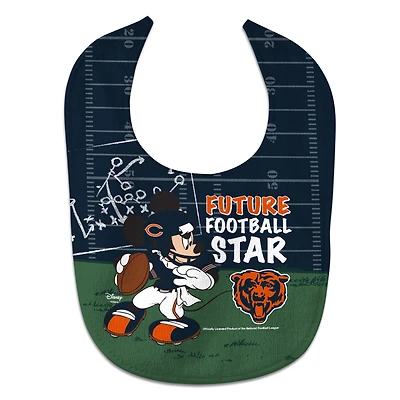 Bavoir pour nouveau-né et nourrisson WinCraft Chicago Bears Disney All-Pro