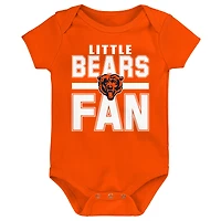 Newborn Outerstuff Chicago Bears Little Tike 3-Piece Bodysuit Set