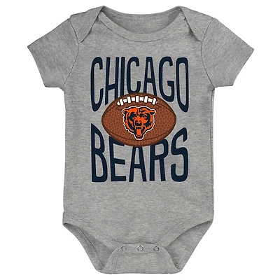 Newborn Outerstuff Gray Chicago Bears For the Ball Bodysuit