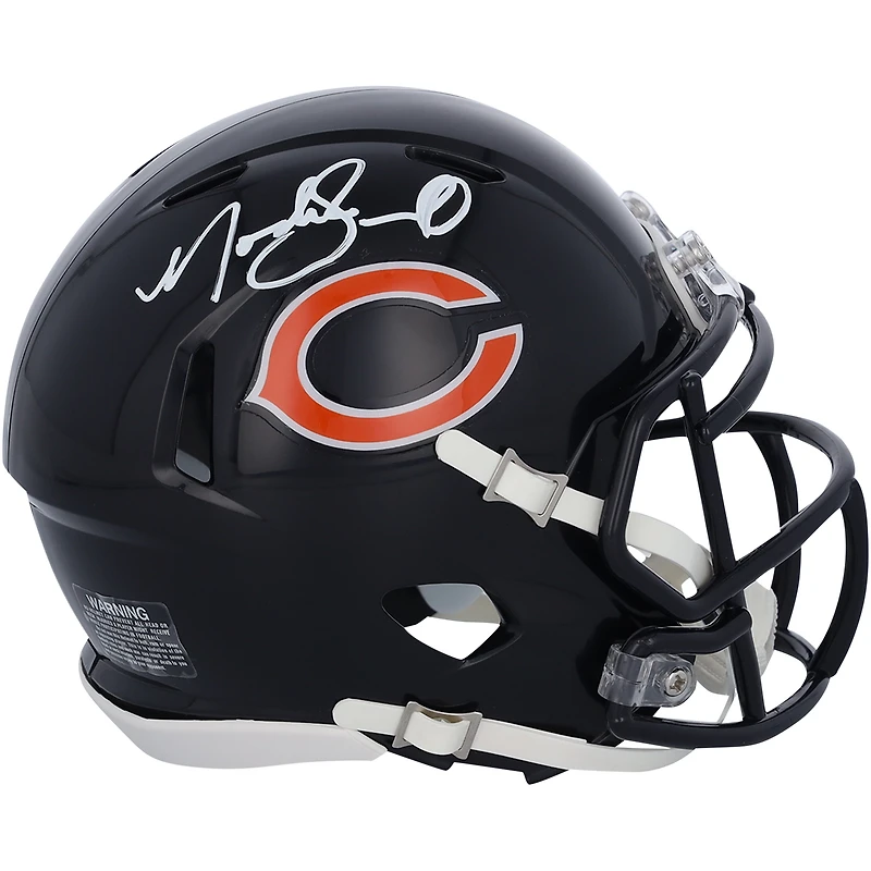 Noah Sewell Chicago Bears Autographed Riddell Speed Mini Helmet