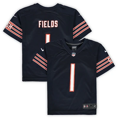 Preschool Nike Justin Fields Navy Chicago Bears Game Jersey