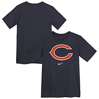 T-shirt Nike bleu marine avec logo Legend Performance des Chicago Bears pour enfant d'âge préscolaire