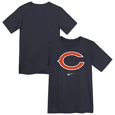 T-shirt Nike bleu marine avec logo Legend Performance des Chicago Bears pour enfant d'âge préscolaire