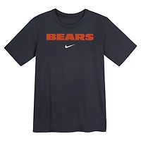 Preschool Nike Navy Chicago Bears Wordmark T-Shirt