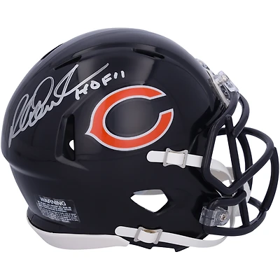 Richard Dent Chicago Bears Autographed Riddell Speed Mini Helmet with "HOF 11" Inscription