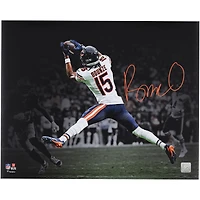 Rome Odunze Chicago Bears Autographed 16" x 20" Leaping Catch Spotlight Photograph