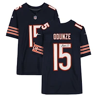 Rome Odunze Chicago Bears Autographed Navy Nike Vapor F.U.S.E. Limited Jersey