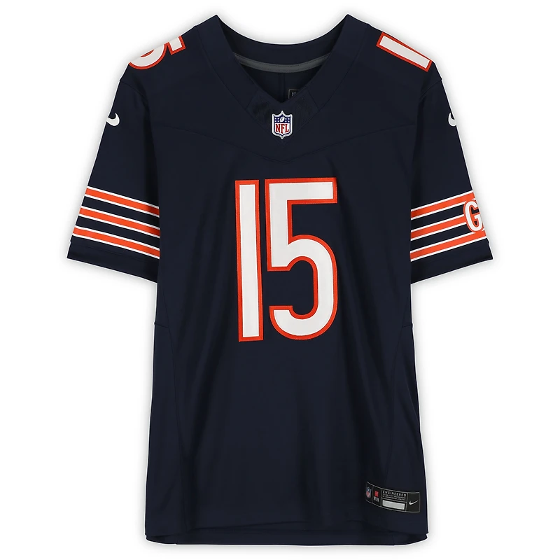 Rome Odunze Chicago Bears Autographed Navy Nike Vapor F.U.S.E. Limited Jersey