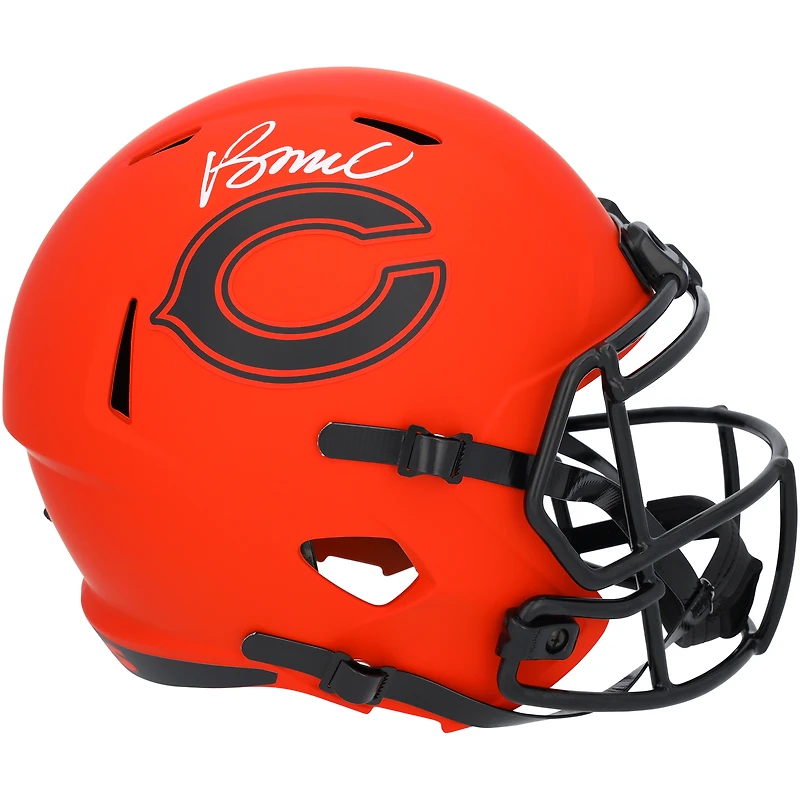 Rome Odunze Chicago Bears Autographed Riddell Rave Speed Replica Helmet  