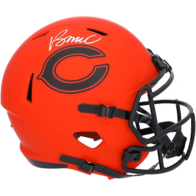 Rome Odunze Chicago Bears Autographed Riddell Rave Speed Replica Helmet  
