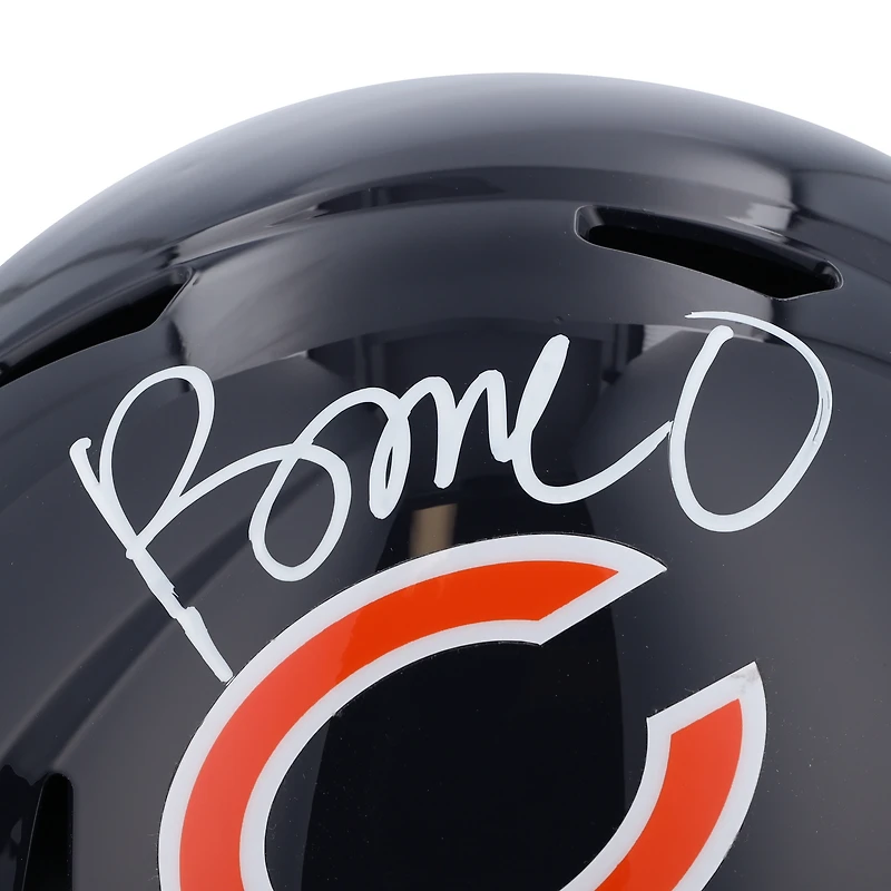 Rome Odunze Chicago Bears Autographed Riddell Speed Replica Helmet