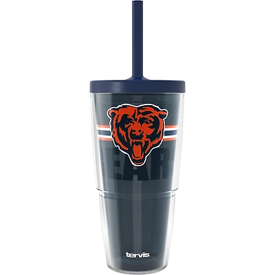 Gobelet classique Tervis Chicago Bears de 24 oz avec couvercle à paille Go the Distance