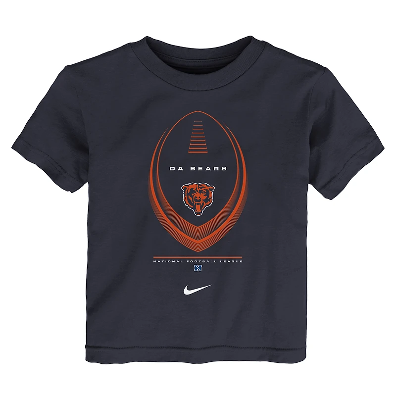 T-shirt Nike Dri-FIT bleu marine Chicago Bears Legend Icon pour tout-petit