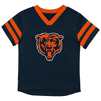 Ensemble t-shirt et pantalon à col en V bleu marine/orange Chicago Bears Red Zone pour tout-petits