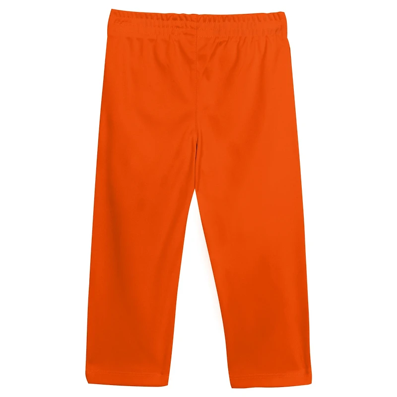 Ensemble t-shirt et pantalon à col en V bleu marine/orange Chicago Bears Red Zone pour tout-petits