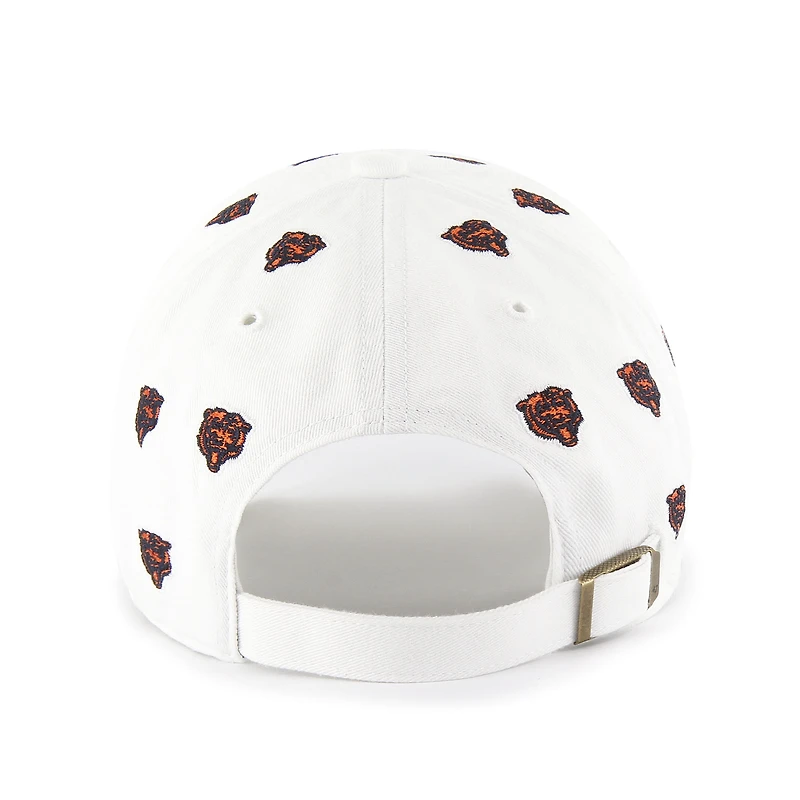 Casquette unisexe ajustable « 47 White Chicago Bears Confetti Clean Up »
