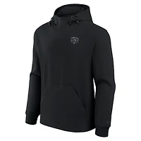 Unisex Fanatics Black Chicago Bears Front Office Tonal Tri-Blend Pullover Hoodie