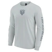 T-shirt unisexe à manches longues Fanatics gris Chicago Bears Elements Strive