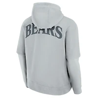 Unisex Fanatics  Gray Chicago Bears Sleek Elements Pullover Hoodie
