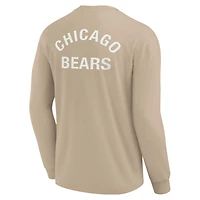 Unisex Fanatics Khaki Chicago Bears Elements Super Soft Long Sleeve T-Shirt