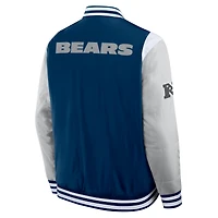 Veste unisexe Fanatics bleu marine Chicago Bears Elements Elite à boutons-pression