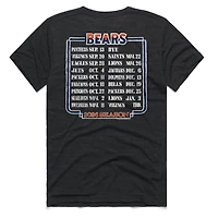 Unisex Homage Charcoal Chicago Bears 2026 NFL Schedule Queen Tri-Blend T-Shirt