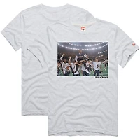 Unisex Homage Mike Ditka Ash Chicago Bears Pay Tri-Blend T-Shirt