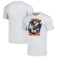 Unisex Homage Rome Odunze Ash Chicago Bears Caricature Player Tri-Blend T-Shirt