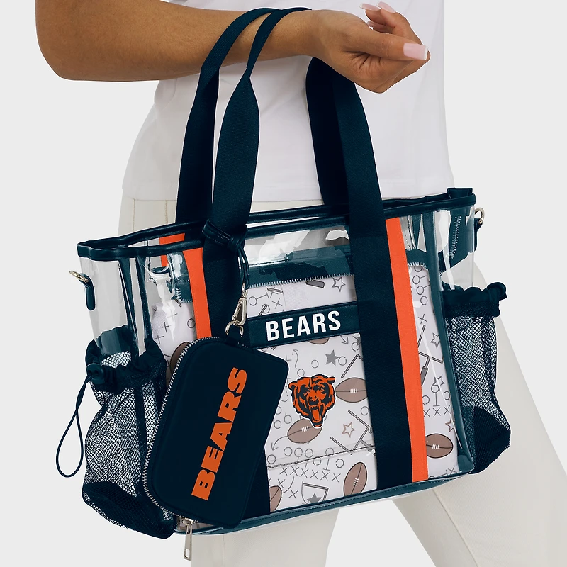 WEAR by Erin Andrews Chicago Bears Clear Stadium Baby Bag