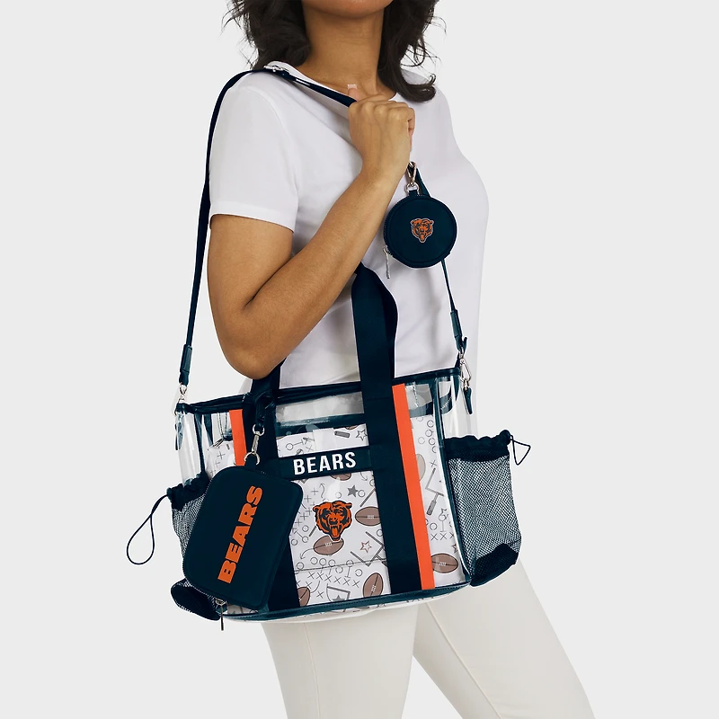 WEAR by Erin Andrews Chicago Bears Clear Stadium Baby Bag