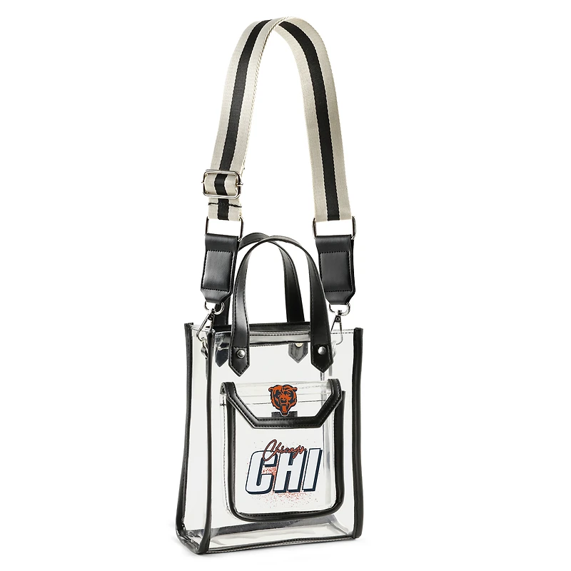 WEAR by Erin Andrews Chicago Bears Clear Stadium Crossbody Purse with Coin Pouch