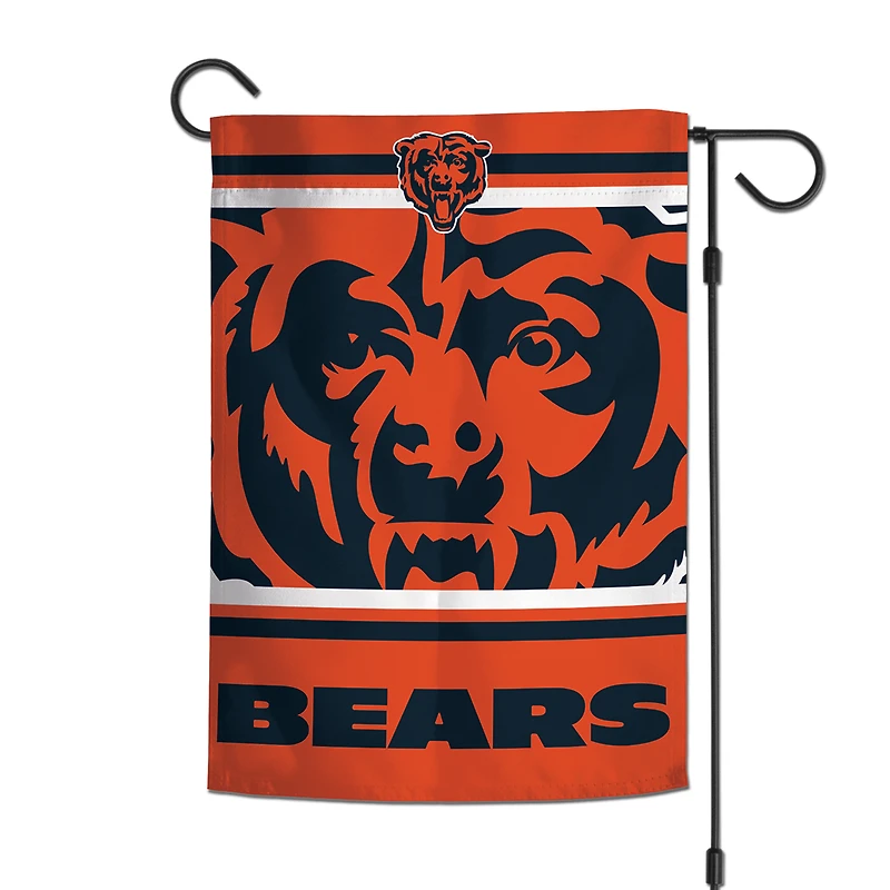 Drapeau de jardin WinCraft Chicago Bears à double face 12'' x 18''
