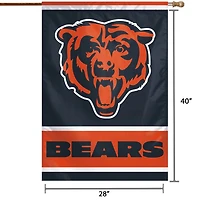 WinCraft Chicago Bears 28 "x 40" Bannière verticale simple face avec logo principal