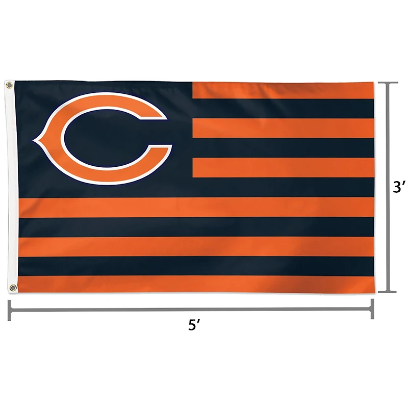 WinCraft Chicago Bears 3' x 5' Americana Stars & Stripes Deluxe Flag