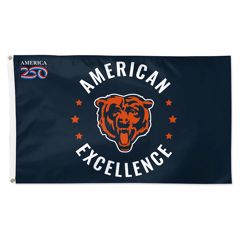 WinCraft Chicago Bears 3' x 5' One-Sided America 250 Deluxe Flag