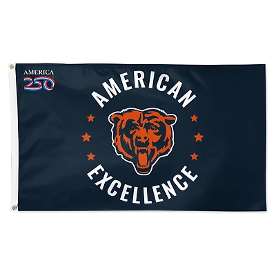 WinCraft Chicago Bears 3' x 5' One-Sided America 250 Deluxe Flag