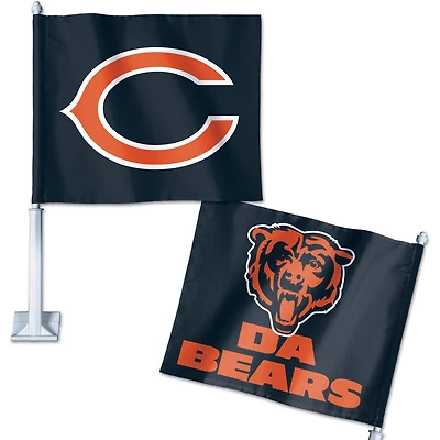 Drapeau de voiture à slogan double face WinCraft Chicago Bears