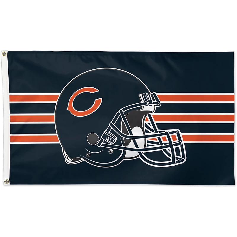 WinCraft Chicago Bears Drapeau de casque de luxe à face unique 3 pi x 5 pi
