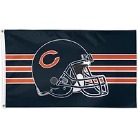 WinCraft Chicago Bears Drapeau de casque de luxe à face unique 3 pi x 5 pi