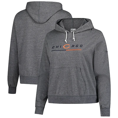 Sweat à capuche vintage Chicago Bears de Nike pour femme, couleur anthracite chiné