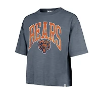 Women's '47  Navy Chicago Bears Cropped Mindi Slub T-Shirt