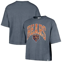 Women's '47  Navy Chicago Bears Cropped Mindi Slub T-Shirt