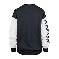 Women's '47  Navy Chicago Bears Double Header Rise Andie Pullover Sweatshirt